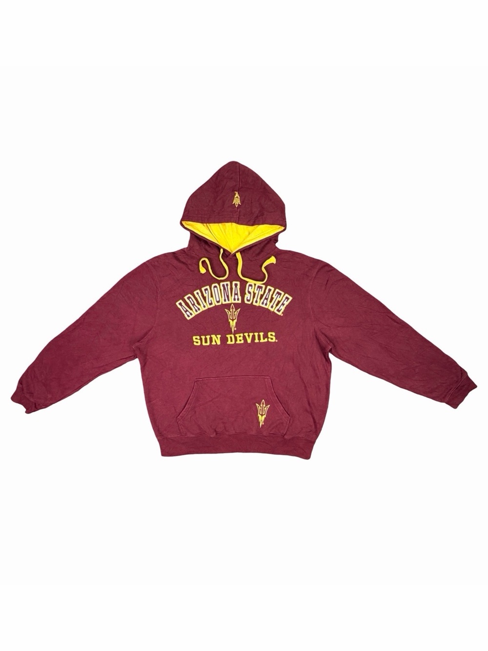 Vintage J. America Arizona State Sun Devils Embroidered Pullover Hoodie - Large